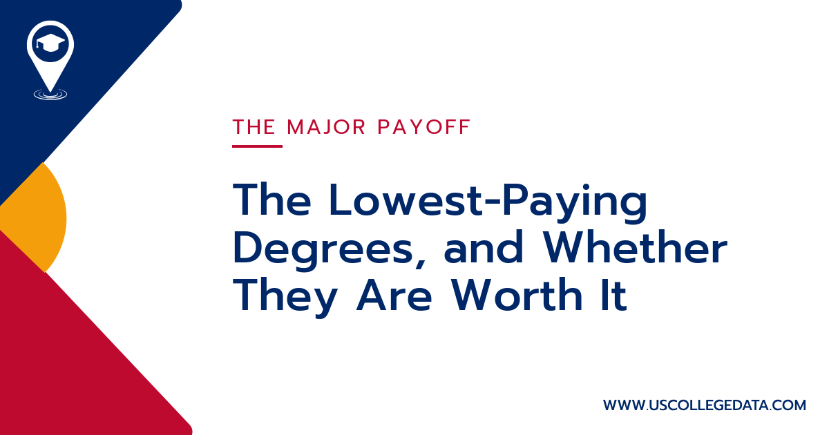 The Lowest-Paying Degrees, and Whether They Are Worth It